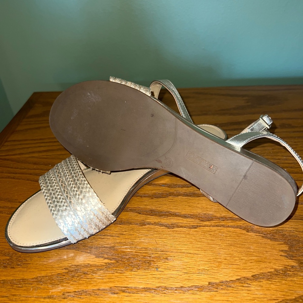 Talbots Women's Silver Sandals - Picture 3 of 6